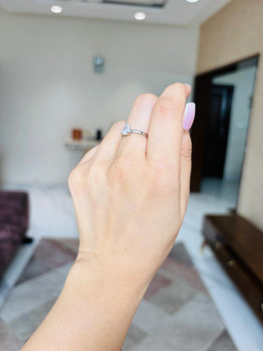 925 Silver Stone Drop Ring
